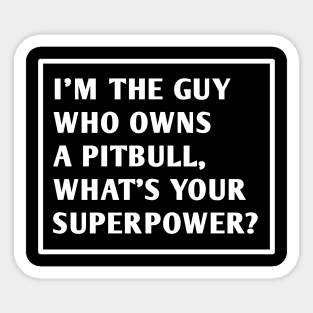 Pitbull Lover Sticker